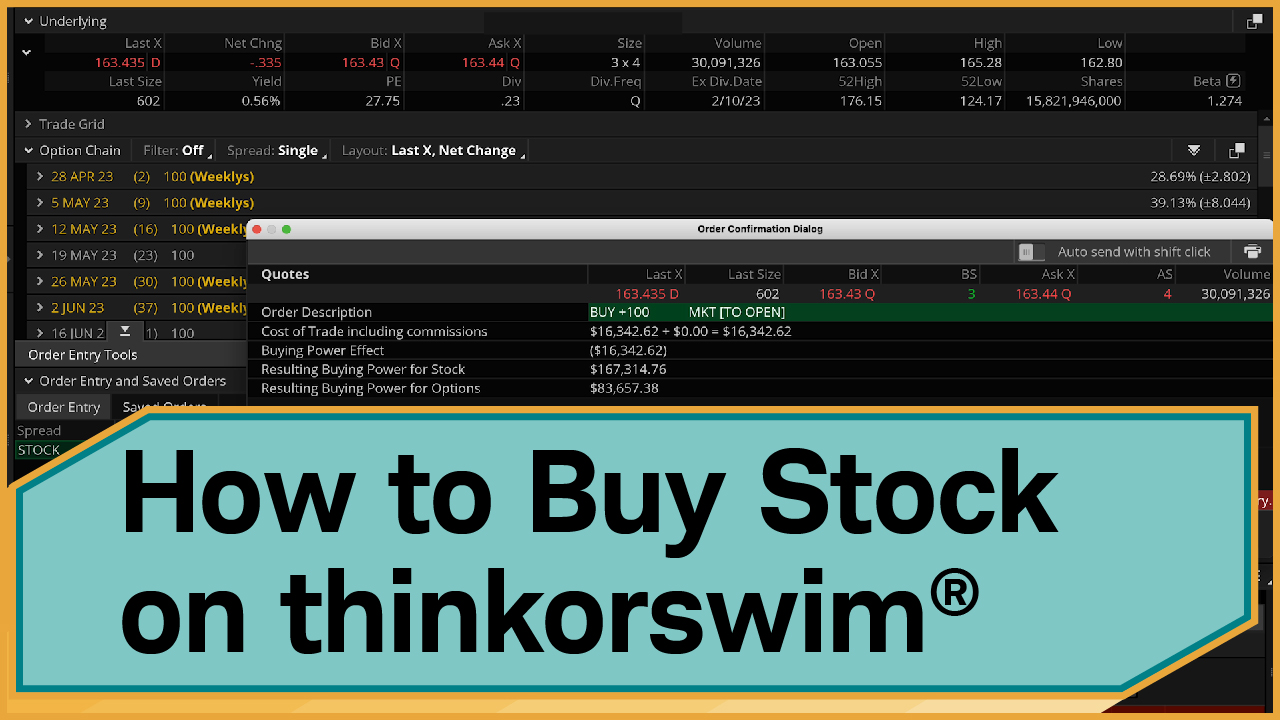 How to Buy Stock on thinkorswim Desktop preview